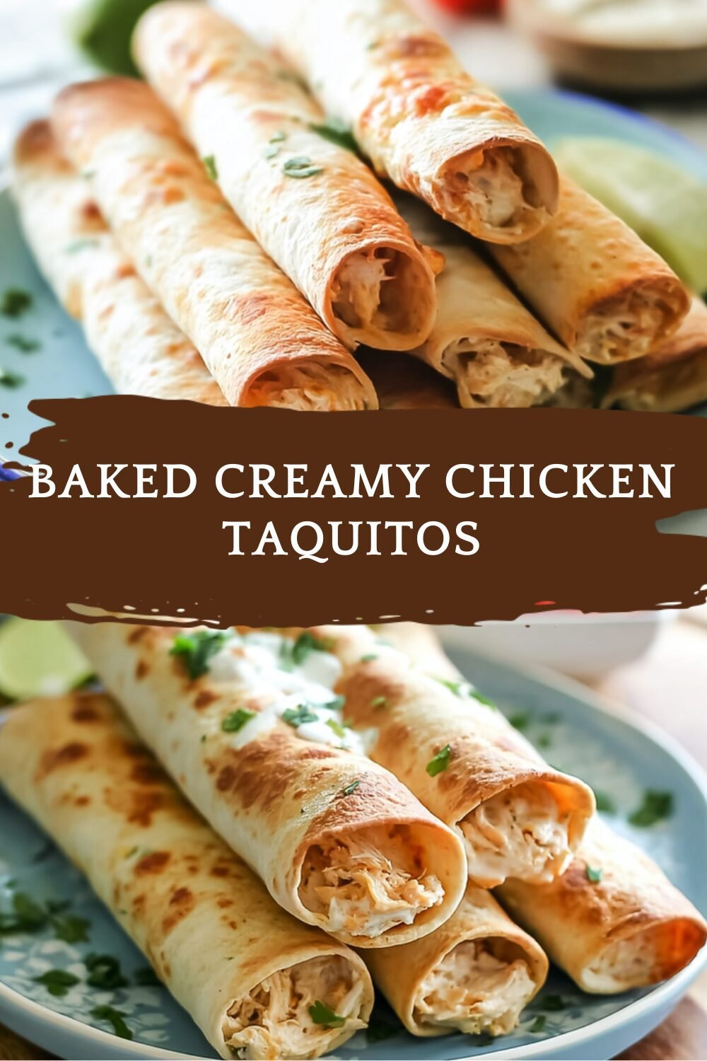 Baked Creamy Chicken Taquitos With Cheese And Spices Recipe 7 Baked Creamy Chicken Taquitos