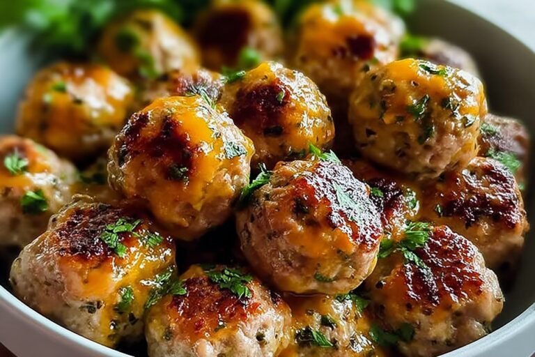 Baked Italian Herb Chicken Meatballs 23.Png