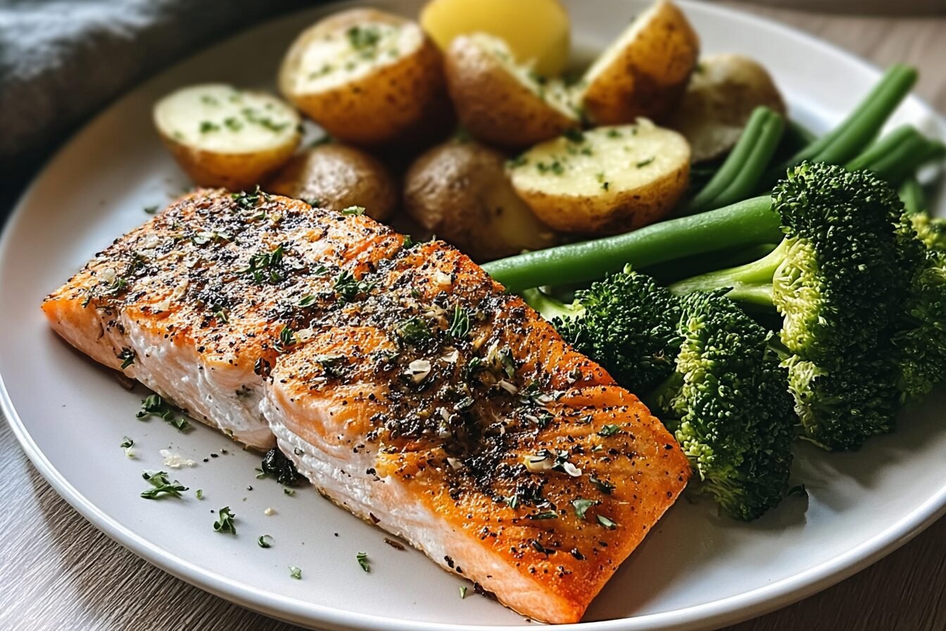 Baked Salmon Dinner