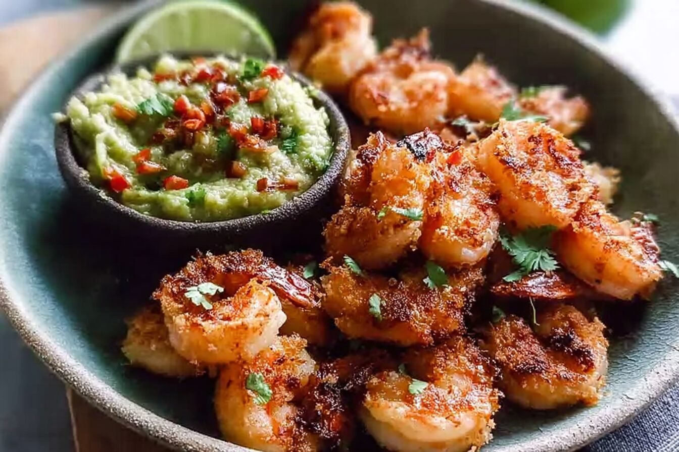 Baked Thai Coconut Shrimp With Fresh Lemongrass Guacamole Recipe 6 Baked Thai Coconut Shrimp