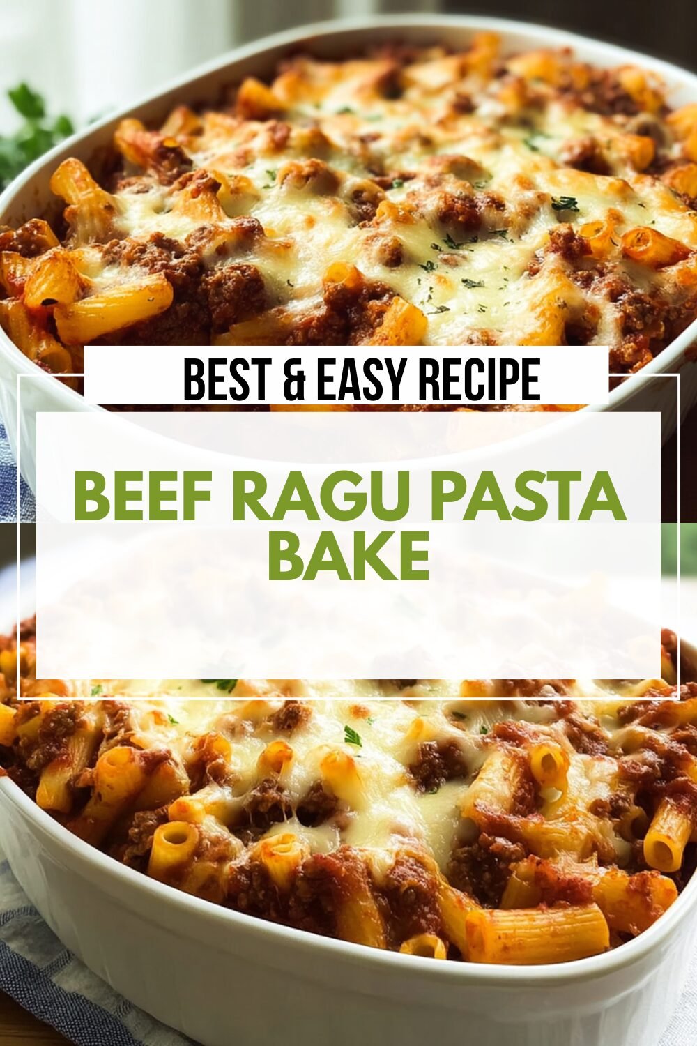 Beef Ragu Pasta Bake