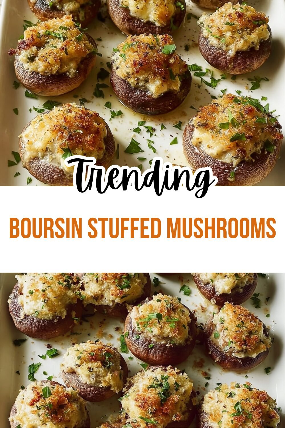 Boursin Stuffed Mushrooms Recipe With Creamy Garlic And Herb Filling 7 Boursin Stuffed Mushrooms
