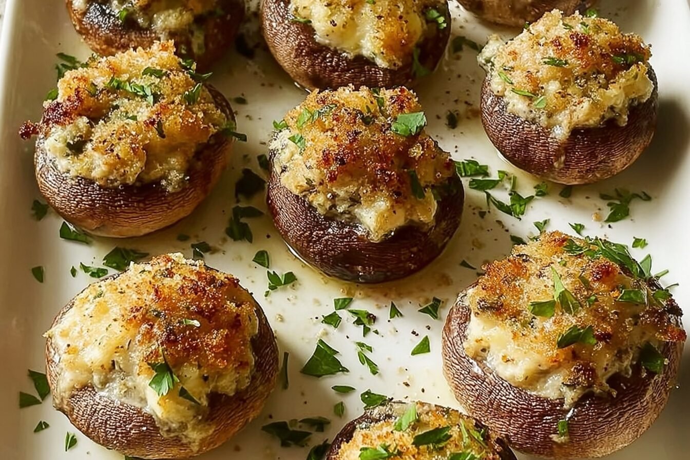 Boursin Stuffed Mushrooms Recipe With Creamy Garlic And Herb Filling 6 Boursin Stuffed Mushrooms