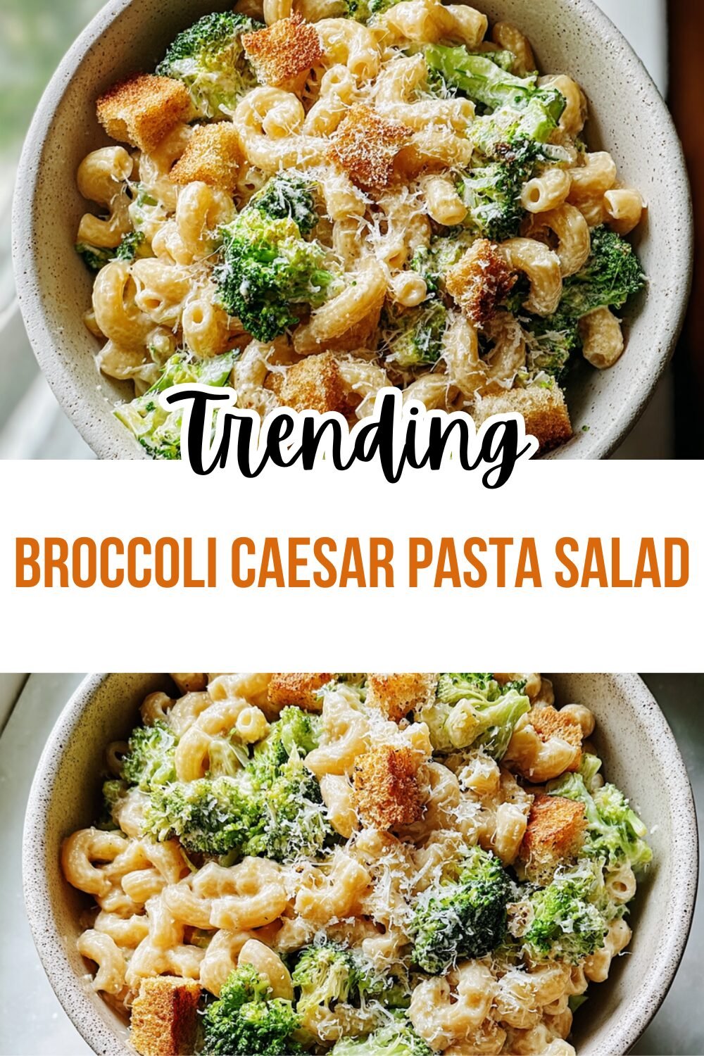 Broccoli Caesar Pasta Salad Recipe With Creamy Dressing And Crunchy Texture 7 Broccoli Caesar Pasta Salad