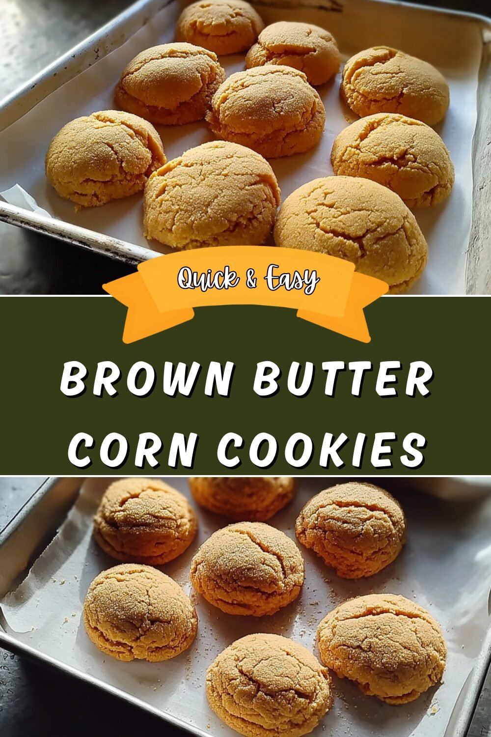 Brown Butter Corn Cookies