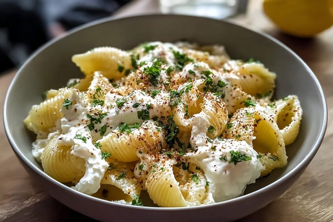 Creamy Tomato Burrata Shells Recipe With Fresh Herbs And Garlic 6 Burrata Pasta Shells