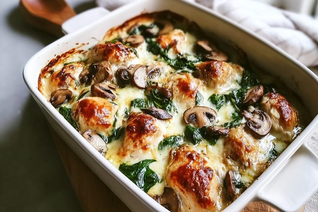 Chicken Spinach And Mushroom Recipes For Quick And Healthy Meals 6 Chicken Spinach Mushroom Oven Dish