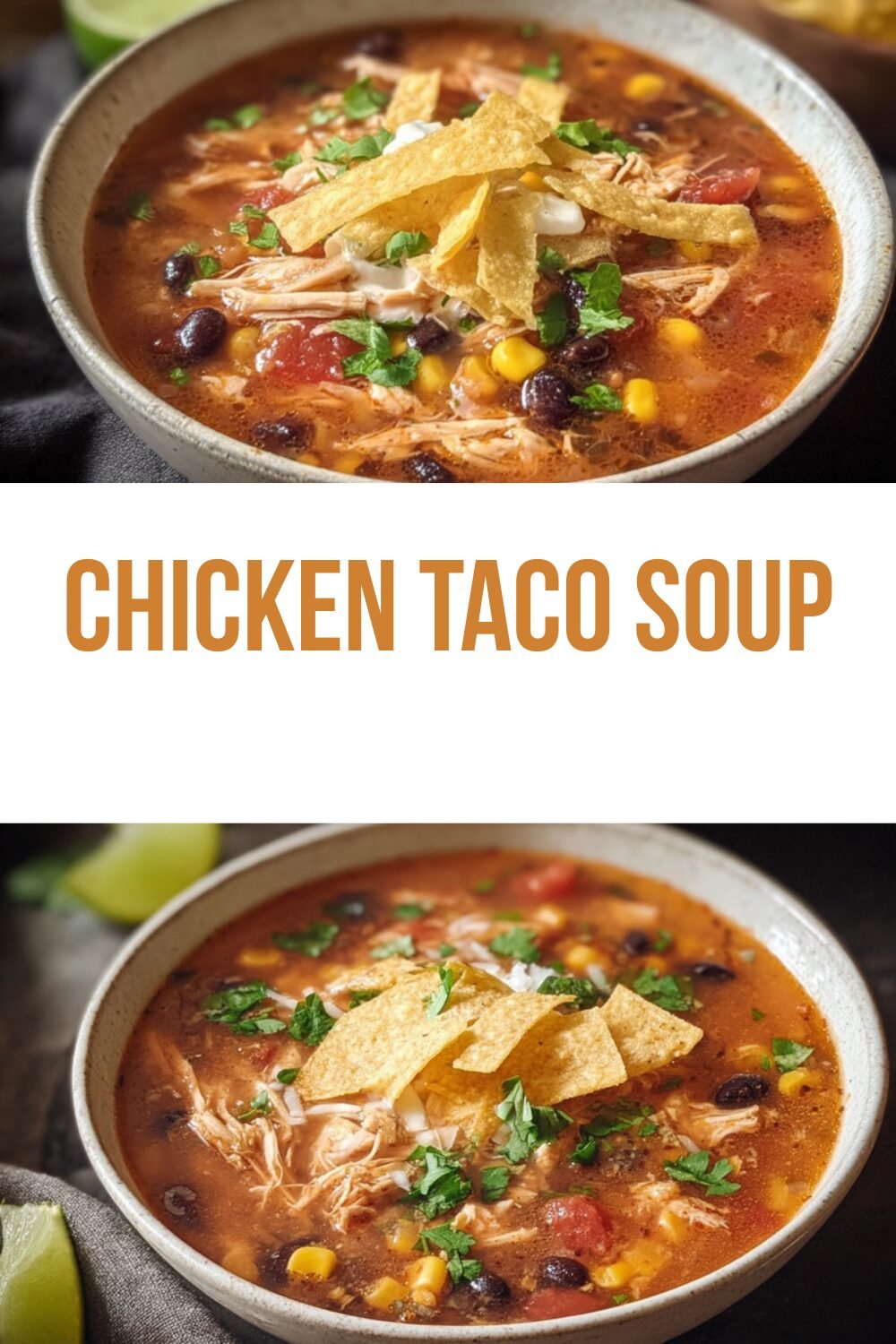 Chicken Taco Soup Recipe With Fresh Ingredients And Simple Steps 7 Chicken Taco Soup
