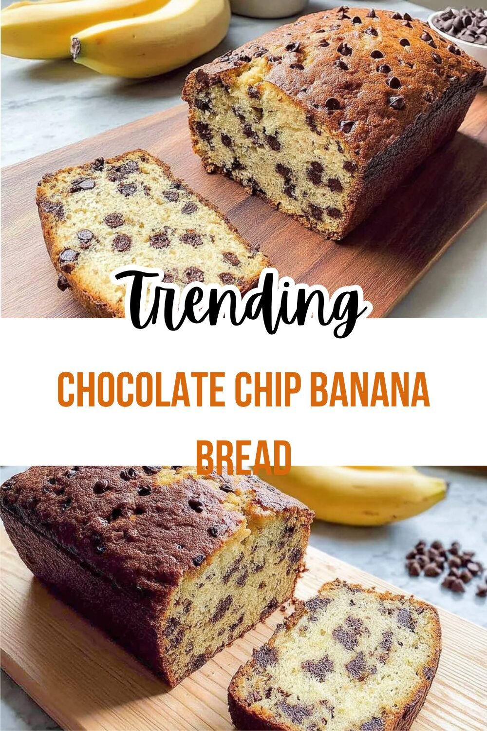 Chocolate Chip Banana Bread Recipe With Moist, Fluffy Texture And Sweet Chips 7 Chocolate Chip Banana Bread