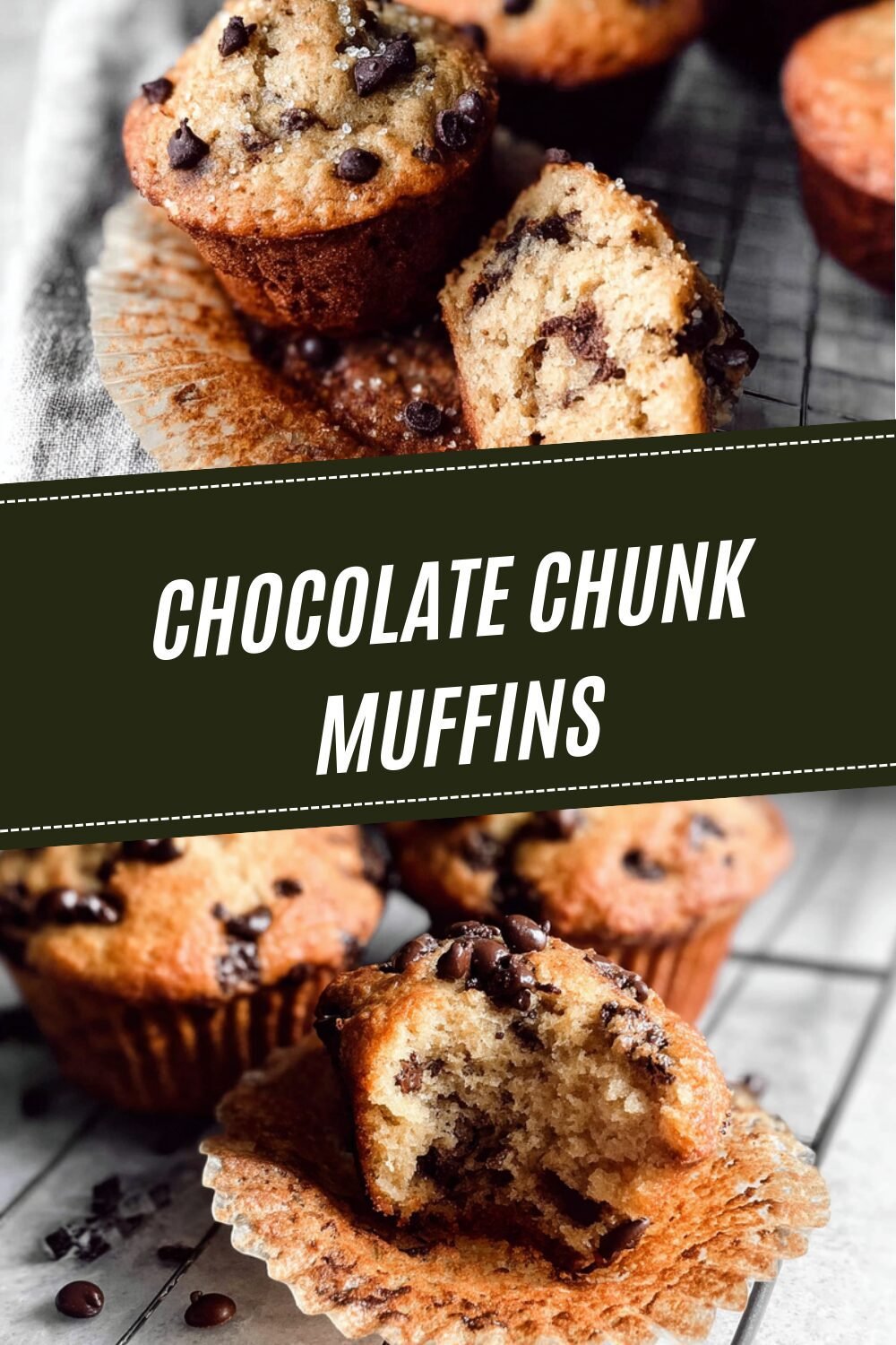 Chocolate Chunk Muffins Recipe With Gooey Melting Chocolate Pieces 7 Chocolate Chunk Muffins