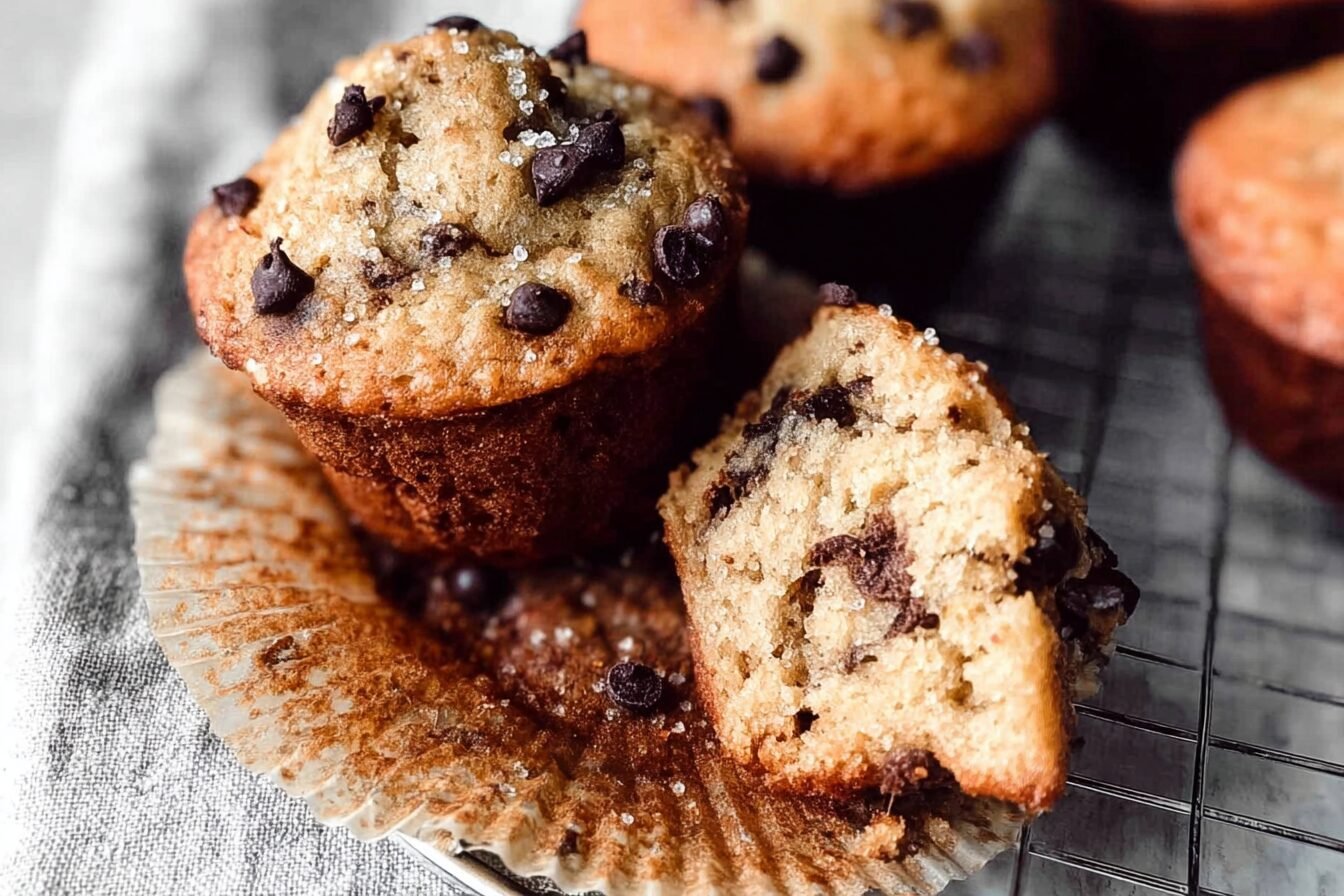 Chocolate Chunk Muffins Recipe With Gooey Melting Chocolate Pieces 6 Chocolate Chunk Muffins