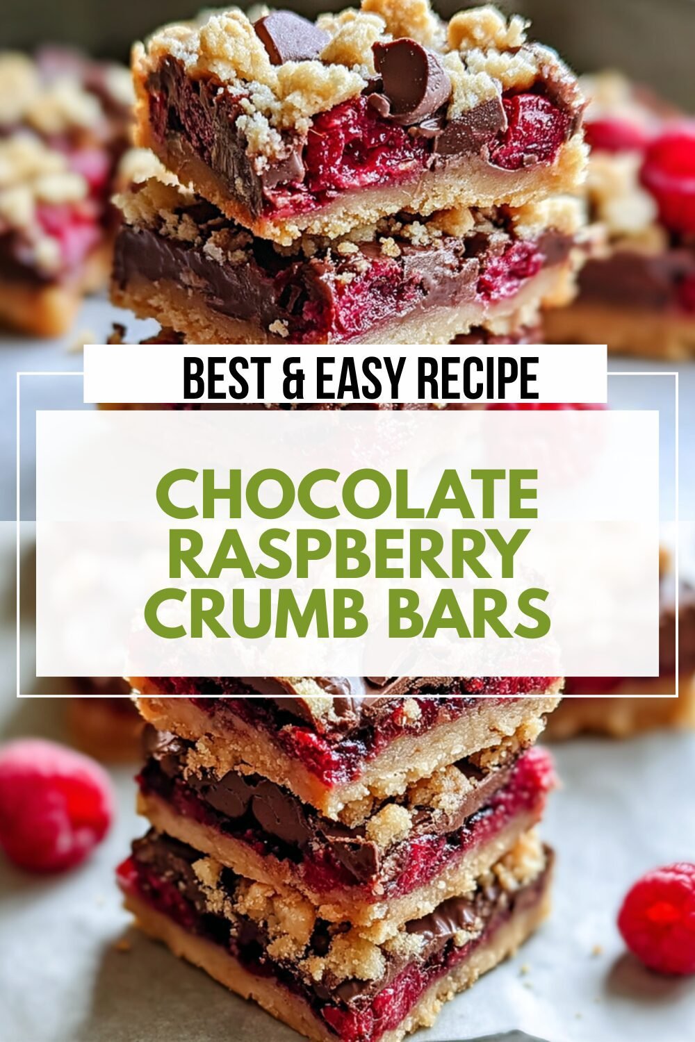 Chocolate Raspberry Crumb Bars
