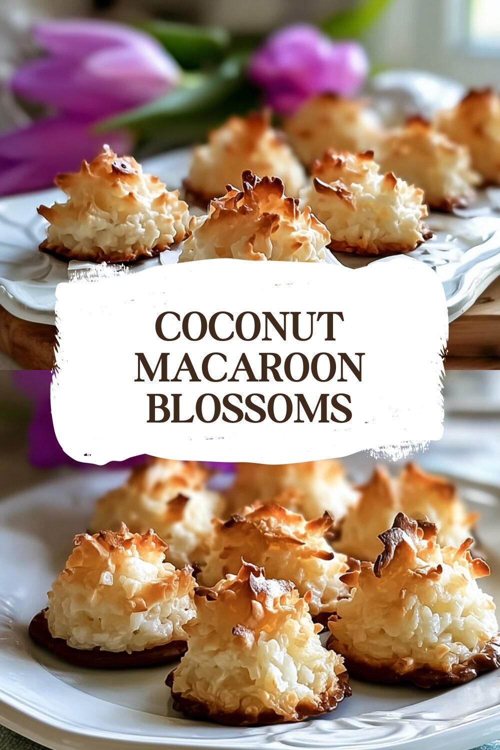 Coconut Macaroon Blossoms Recipe For Soft Chewy Cookies 7 Coconut Macaroon Blossoms
