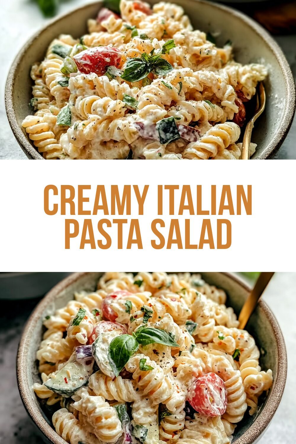 Creamy Italian Pasta Salad With Fresh Herbs And Tangy Dressing 7 Creamy Italian Pasta Salad