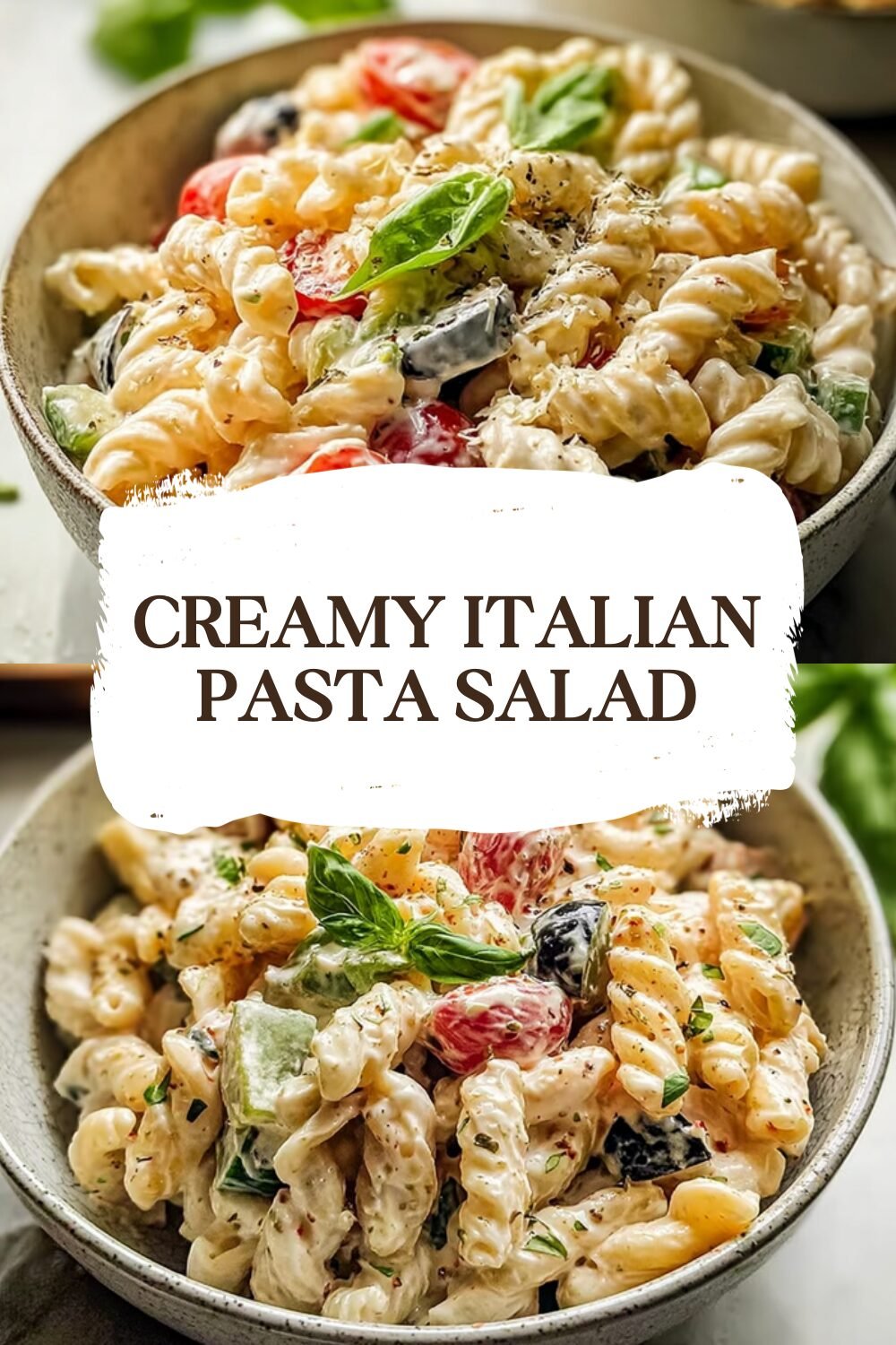 Creamy Italian Pasta Salad Recipe With Fresh Herbs And Classic Flavors 7 Creamy Italian Pasta Salad