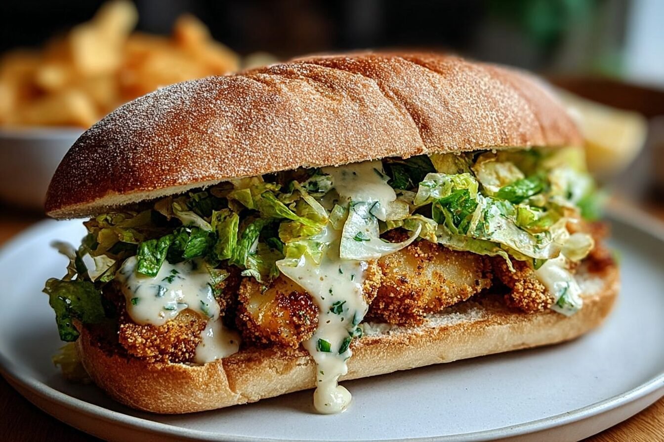 Crispy Chicken Caesar Sandwich