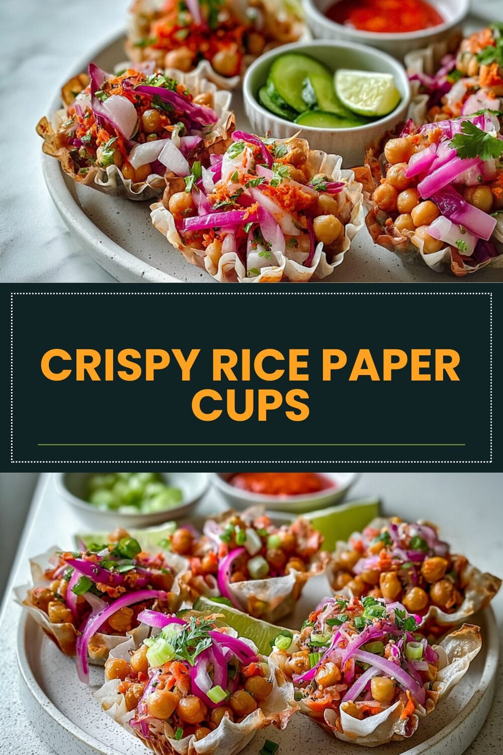 Crispy Rice Paper Cups