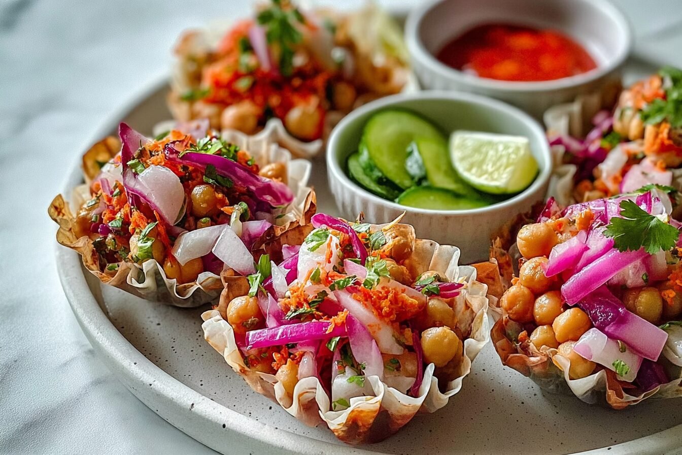 Crispy Rice Paper Cups