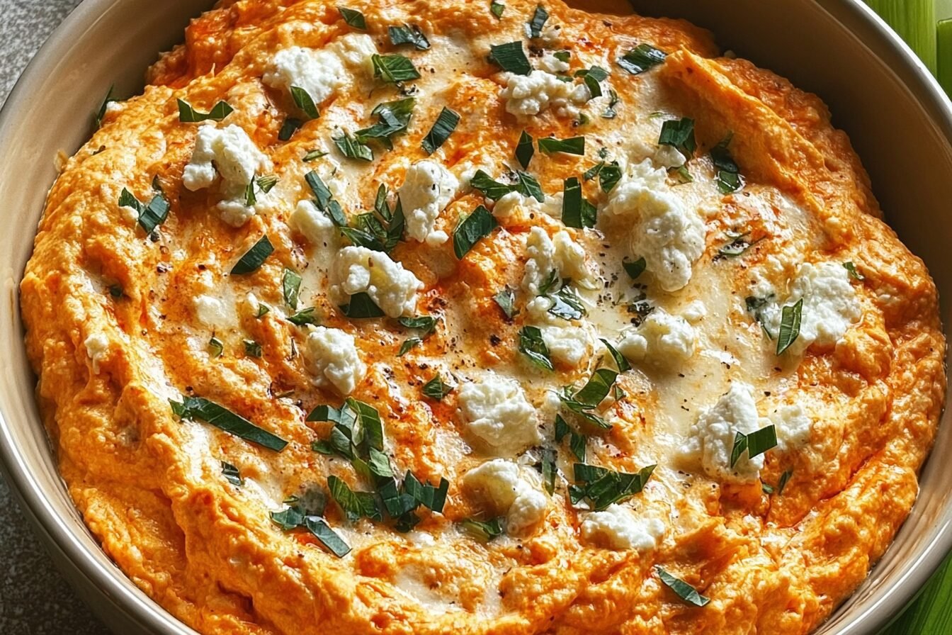 Crockpot Buffalo Chicken Dip