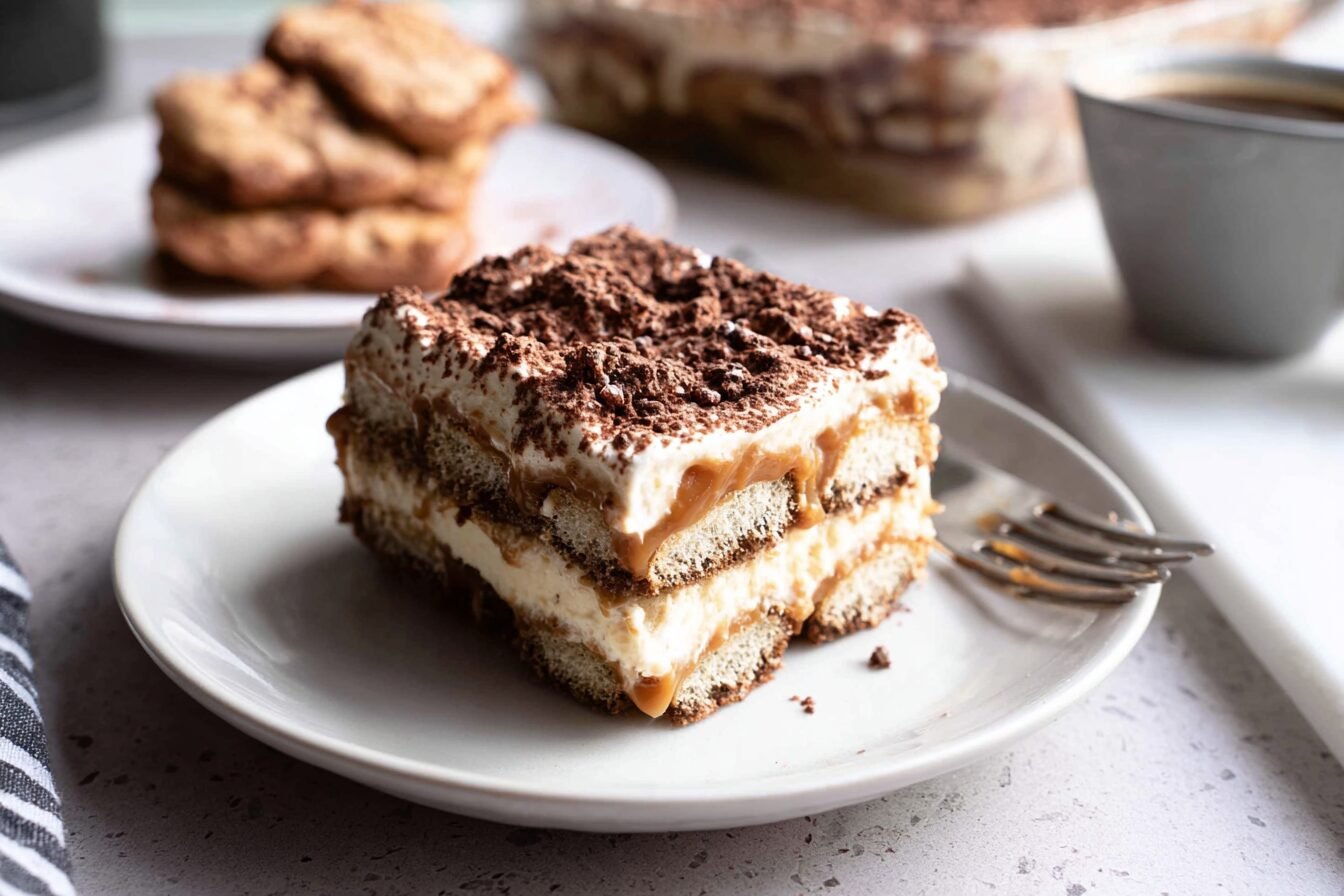 Easy Eggless Caramel Tiramisu Recipe For Quick Desserts 6 Eggless Caramel Tiramisu