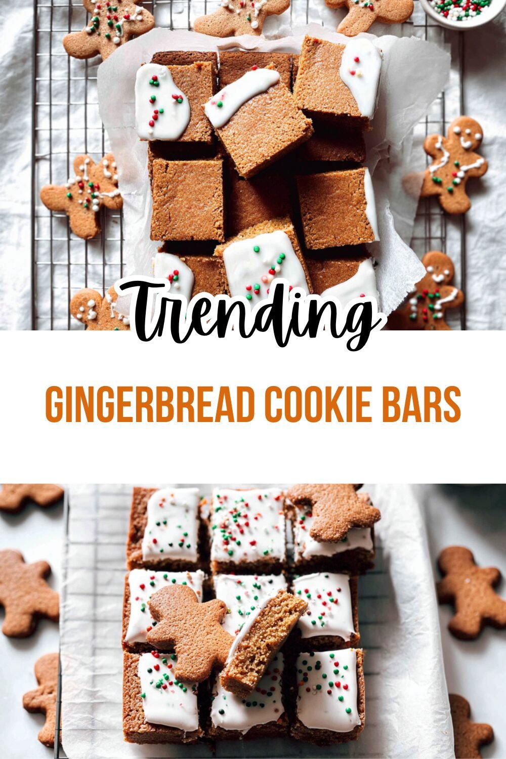 Gingerbread Cookie Bars