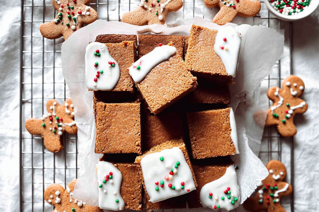 Gingerbread Cookie Bars