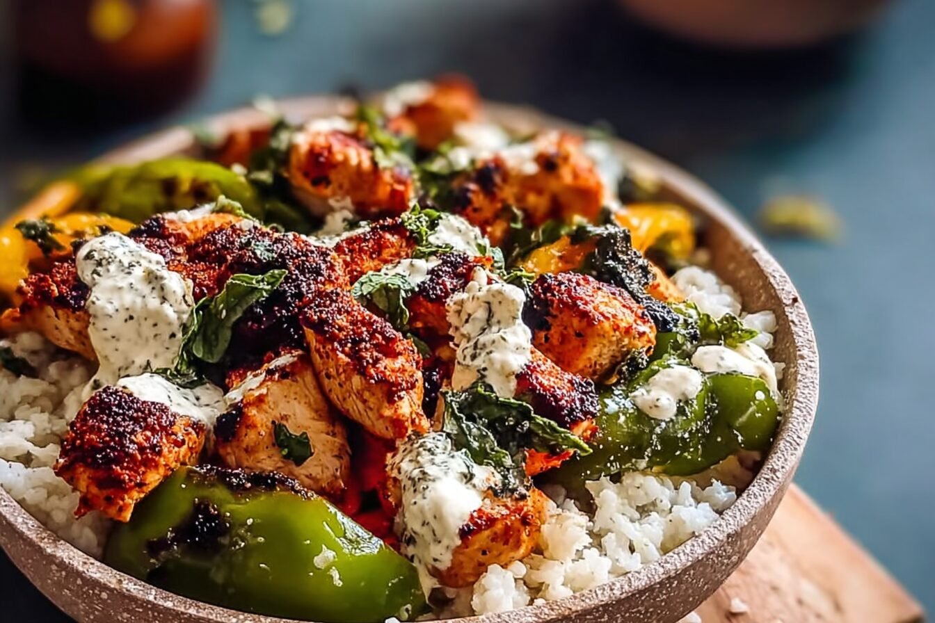 Greek Chicken Bowls With Fresh Veggies And Zesty Dressing Recipes 7 Greek Chicken Bowls