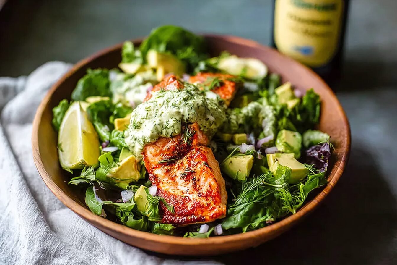 Grilled Salmon Salad