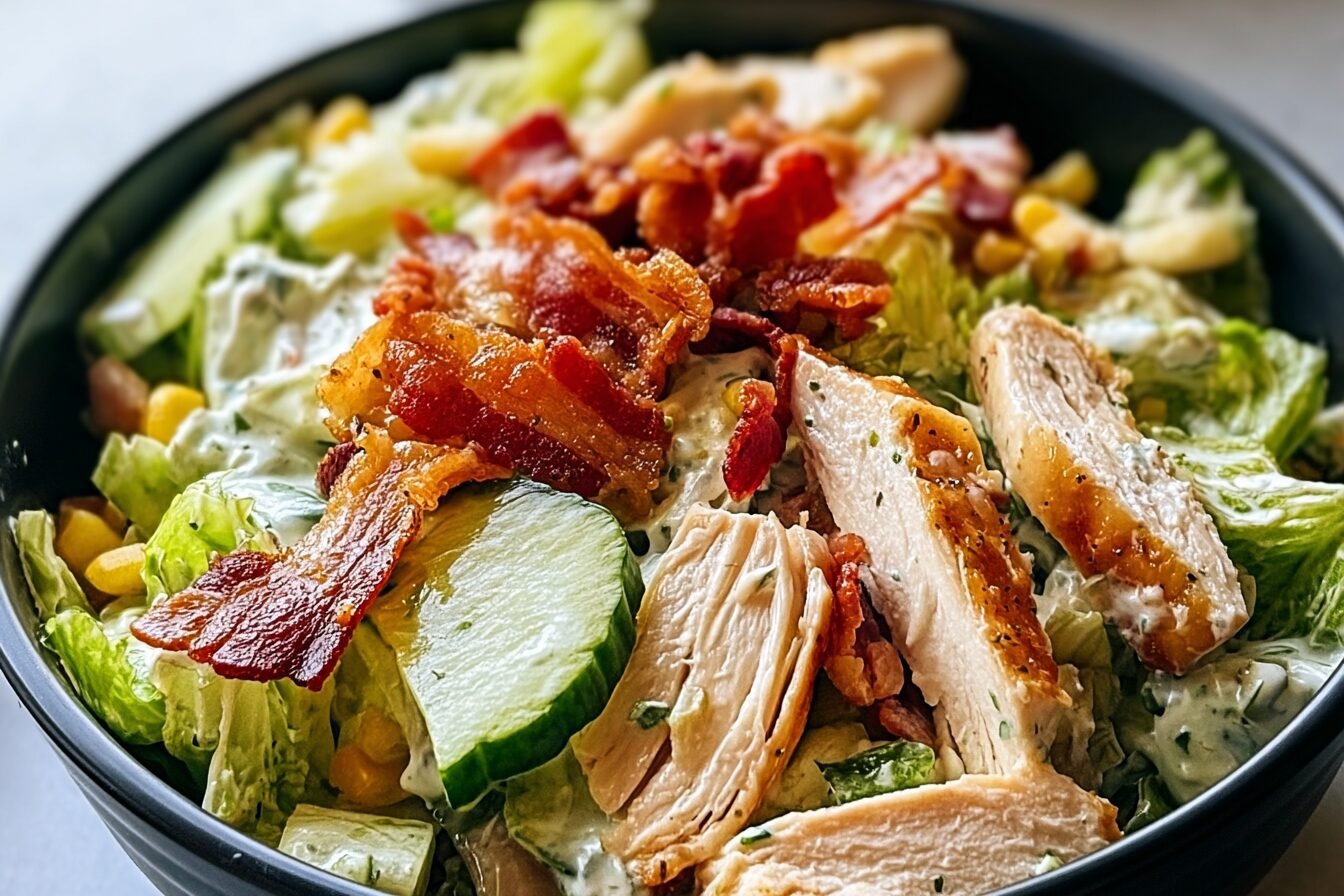 Keto Chicken Bacon Ranch Salad