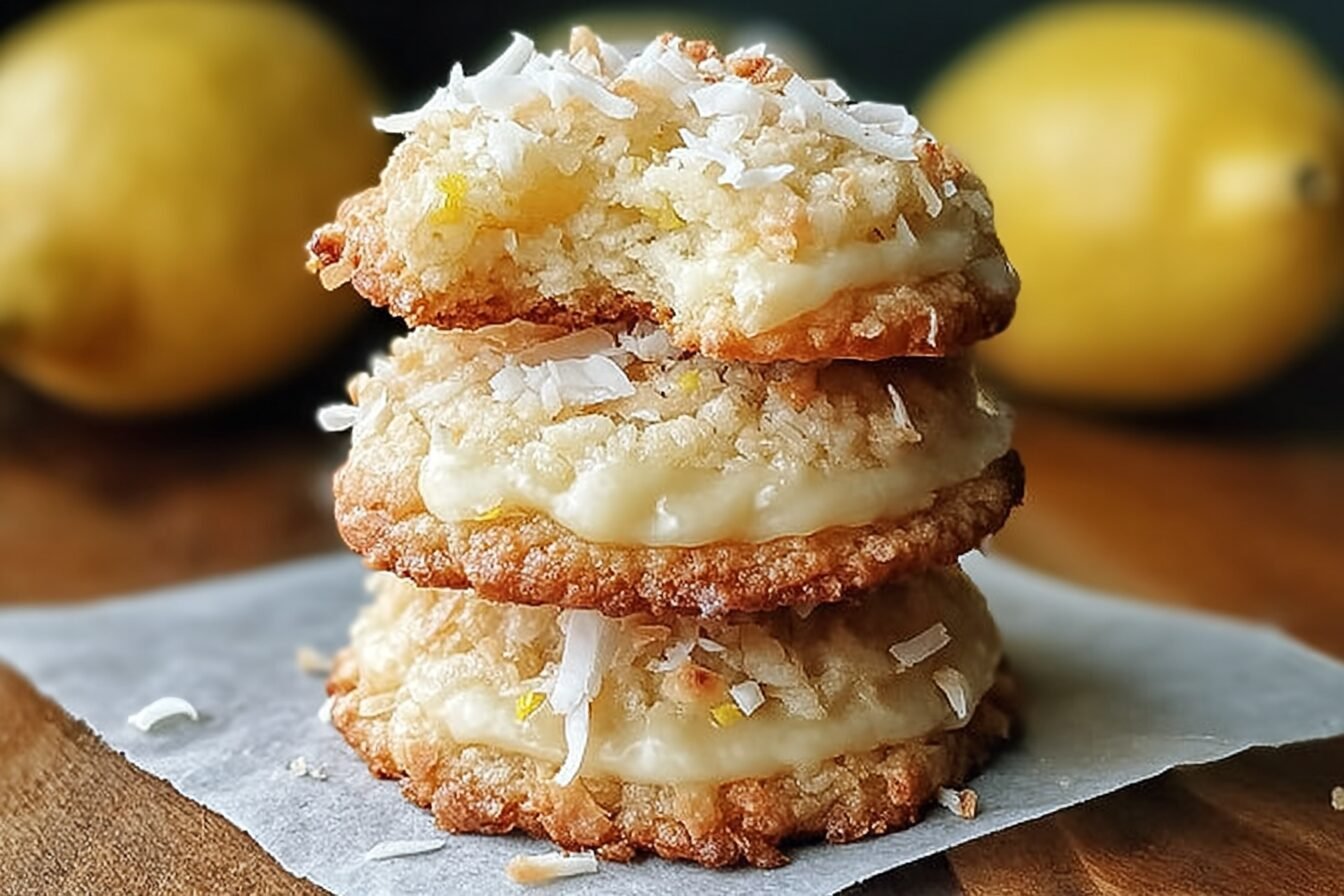 Lemon Coconut Cheesecake Cookies