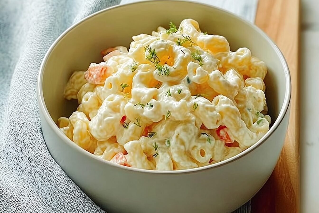 Classic Macaroni Salad Recipe With Creamy Dressing And Fresh Veggies 6 Macaroni Salad