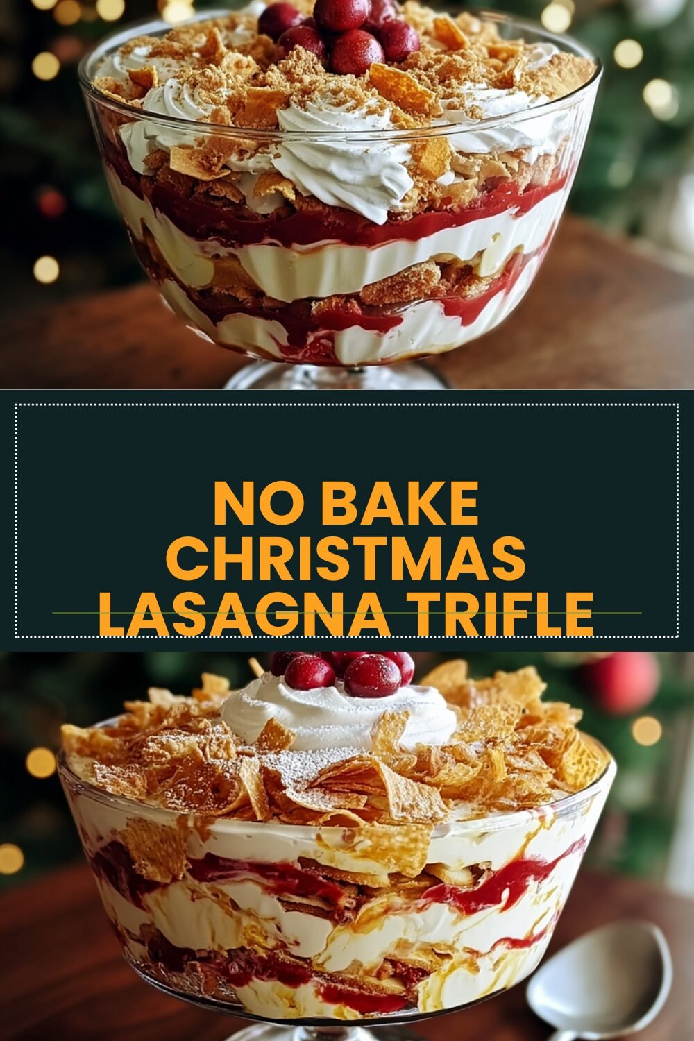 No Bake Chocolate Lasagna Trifle Recipe With Creamy Layers 7 No Bake Christmas Lasagna Trifle