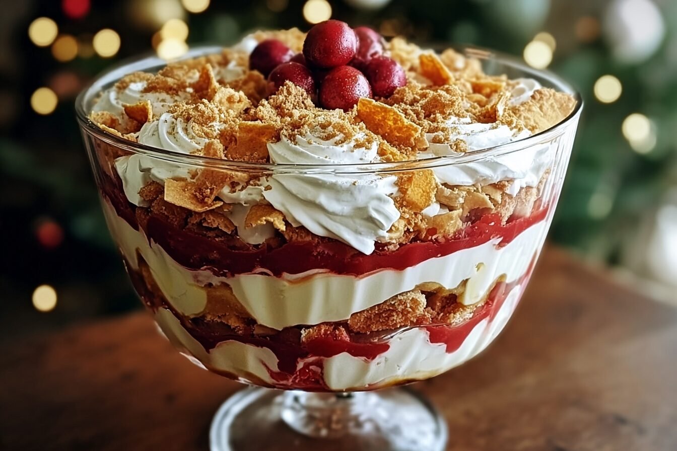 No Bake Chocolate Lasagna Trifle Recipe With Creamy Layers 6 No Bake Christmas Lasagna Trifle
