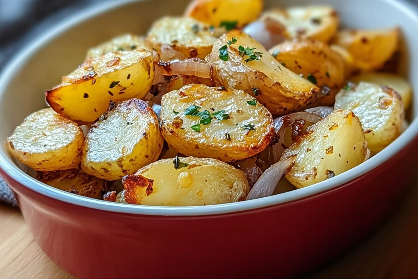 Oven Fried Potatoes Onions