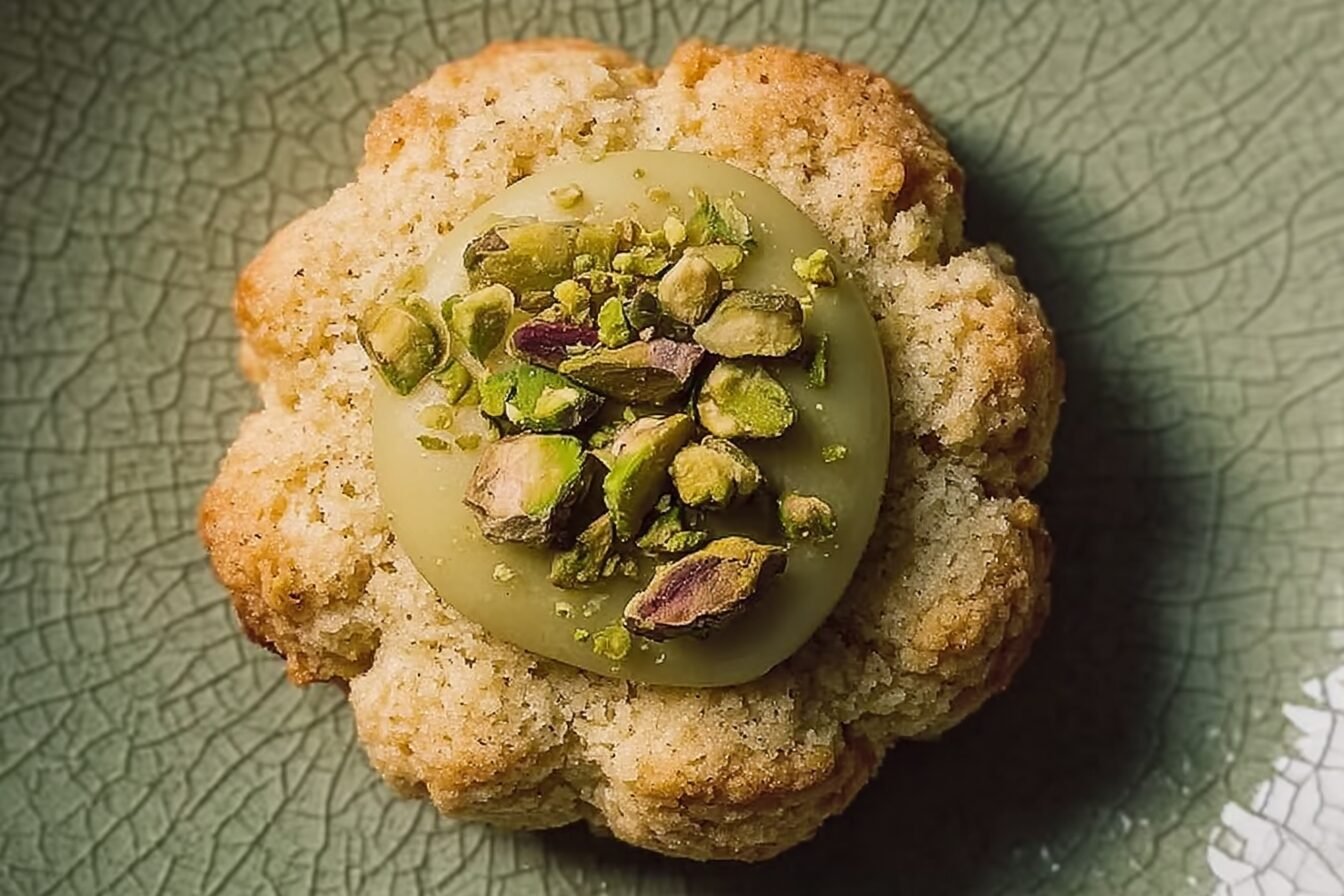 Pistachio Thumbprint Cookies
