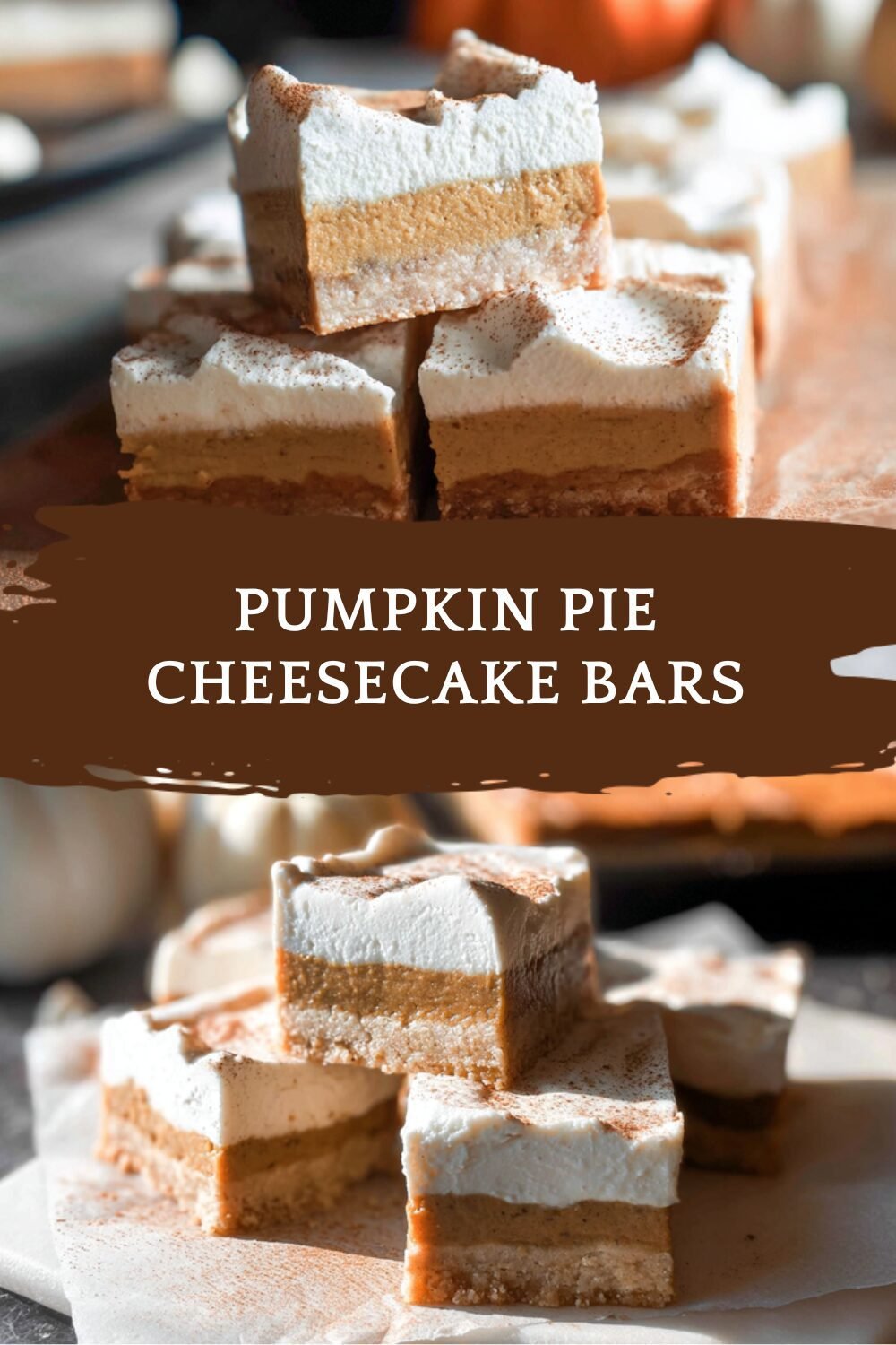 Pumpkin Pie Cheesecake Bars
