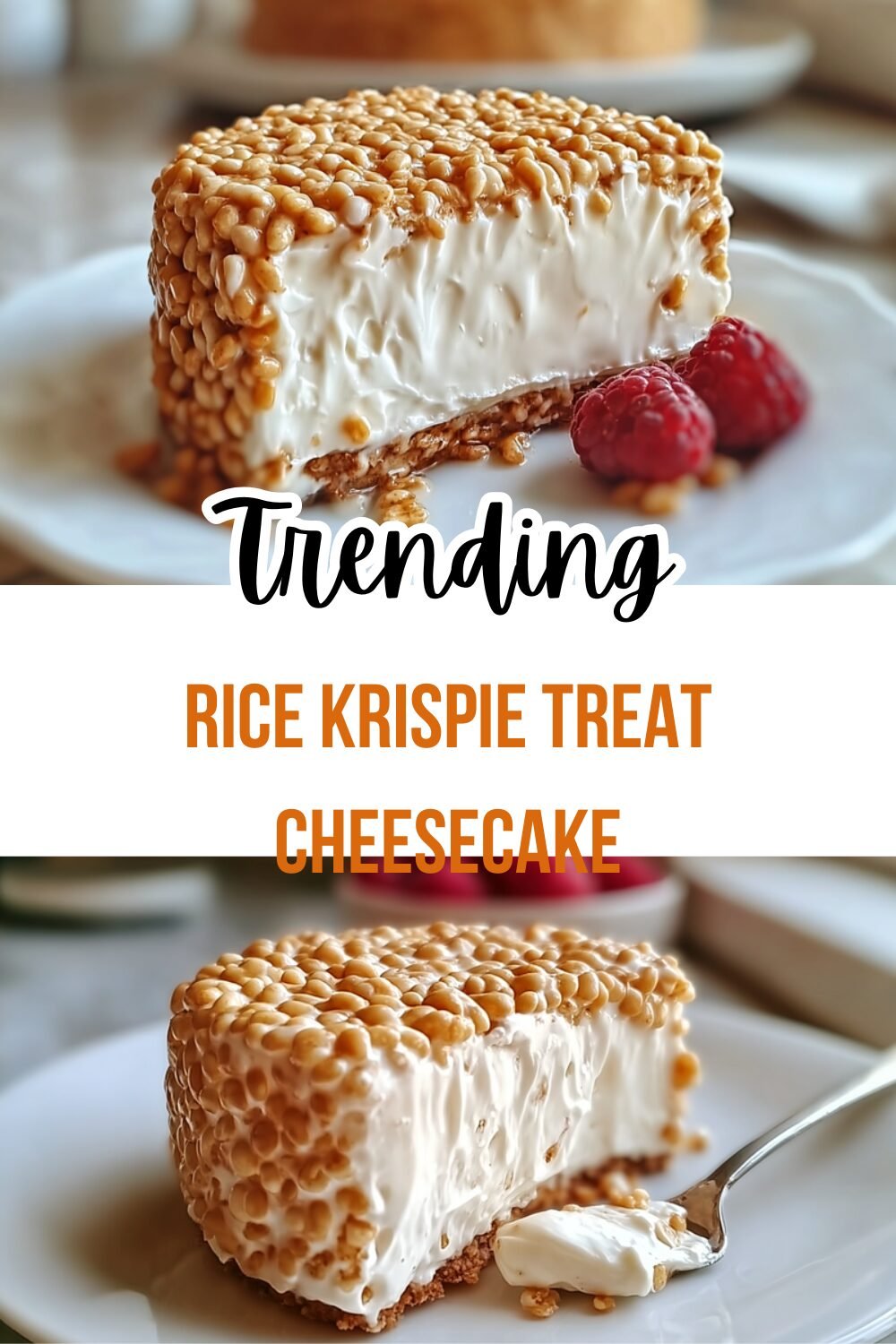 Rice Krispy Treat No Bake Cheesecake Recipe For Easy Desserts 7 Rice Krispie Treat Cheesecake