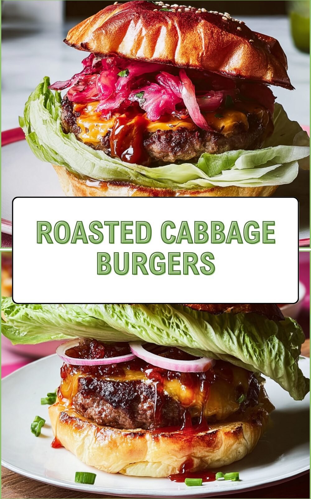 Roasted Cabbage Burgers