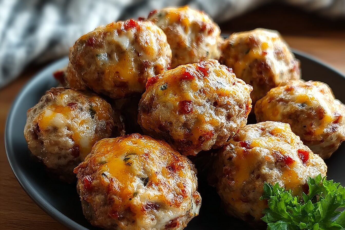Rotel Cream Cheese Sausage Balls