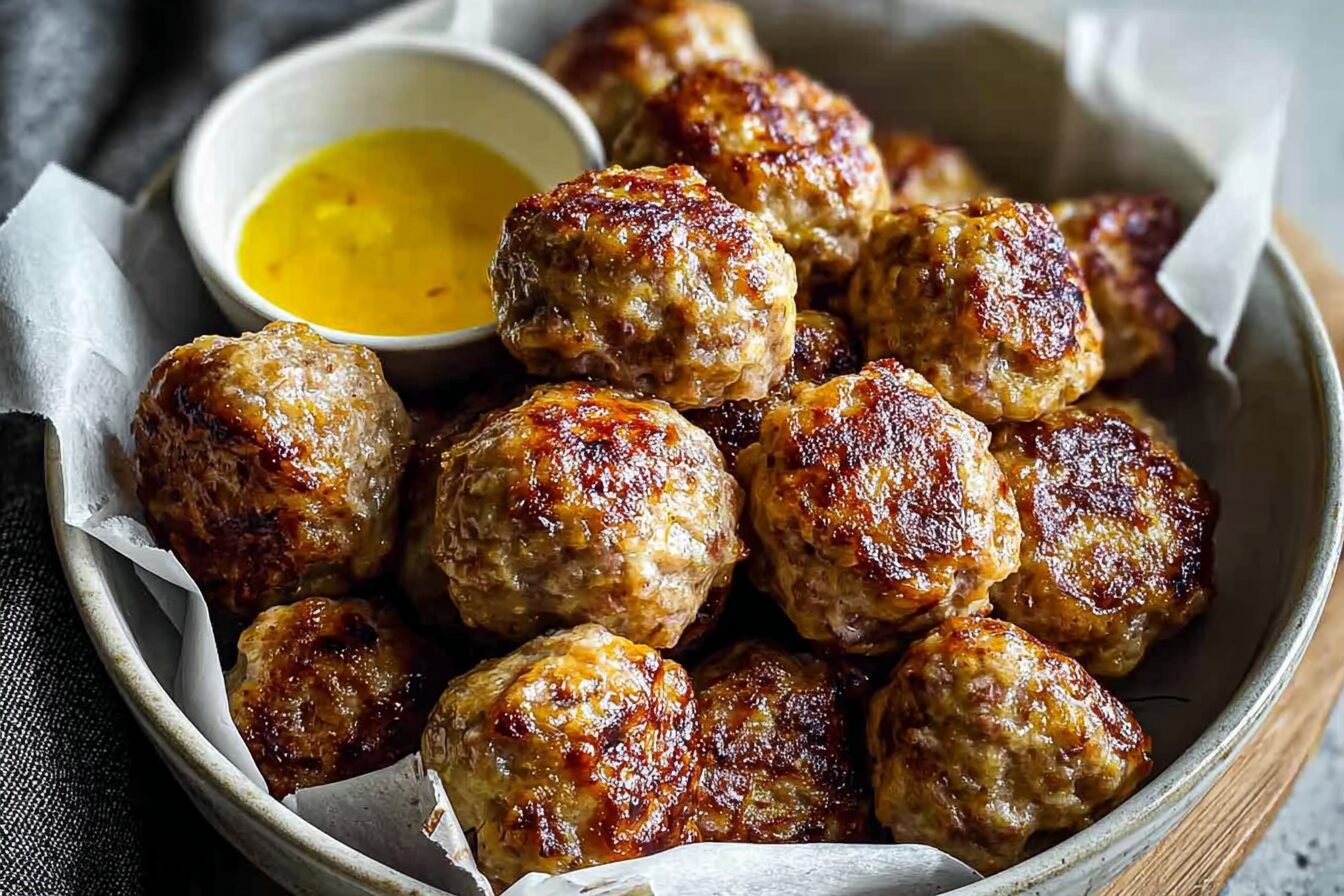 Bisquick Sausage Balls Recipe Easy And Quick Appetizer Idea 6 Sausage Balls