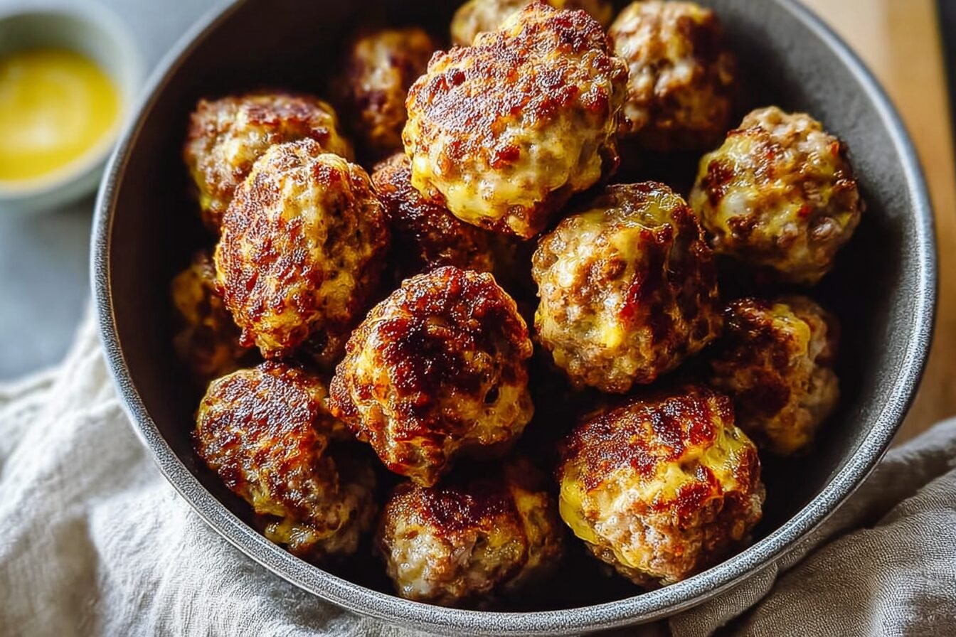 Bisquick Sausage Balls Recipe Easy And Savory Party Appetizer Idea 6 Sausage Cheese Balls