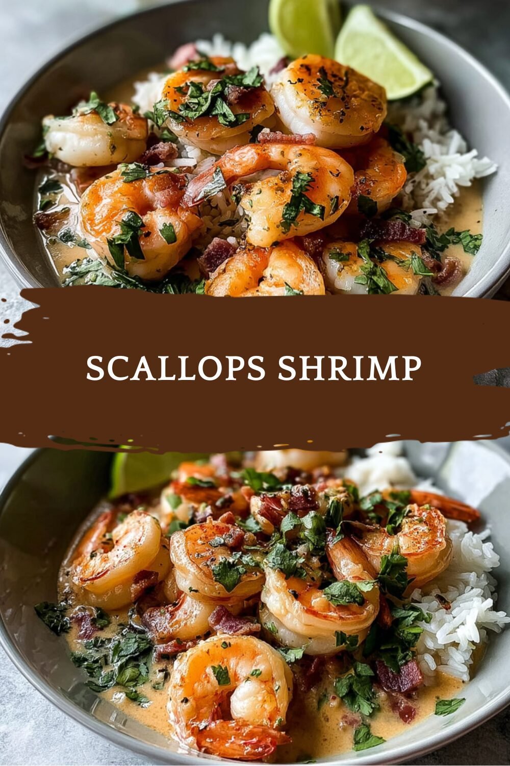 Shrimp And Scallops Cooked In A Rich Lemon Butter Sauce 7 Scallops Shrimp