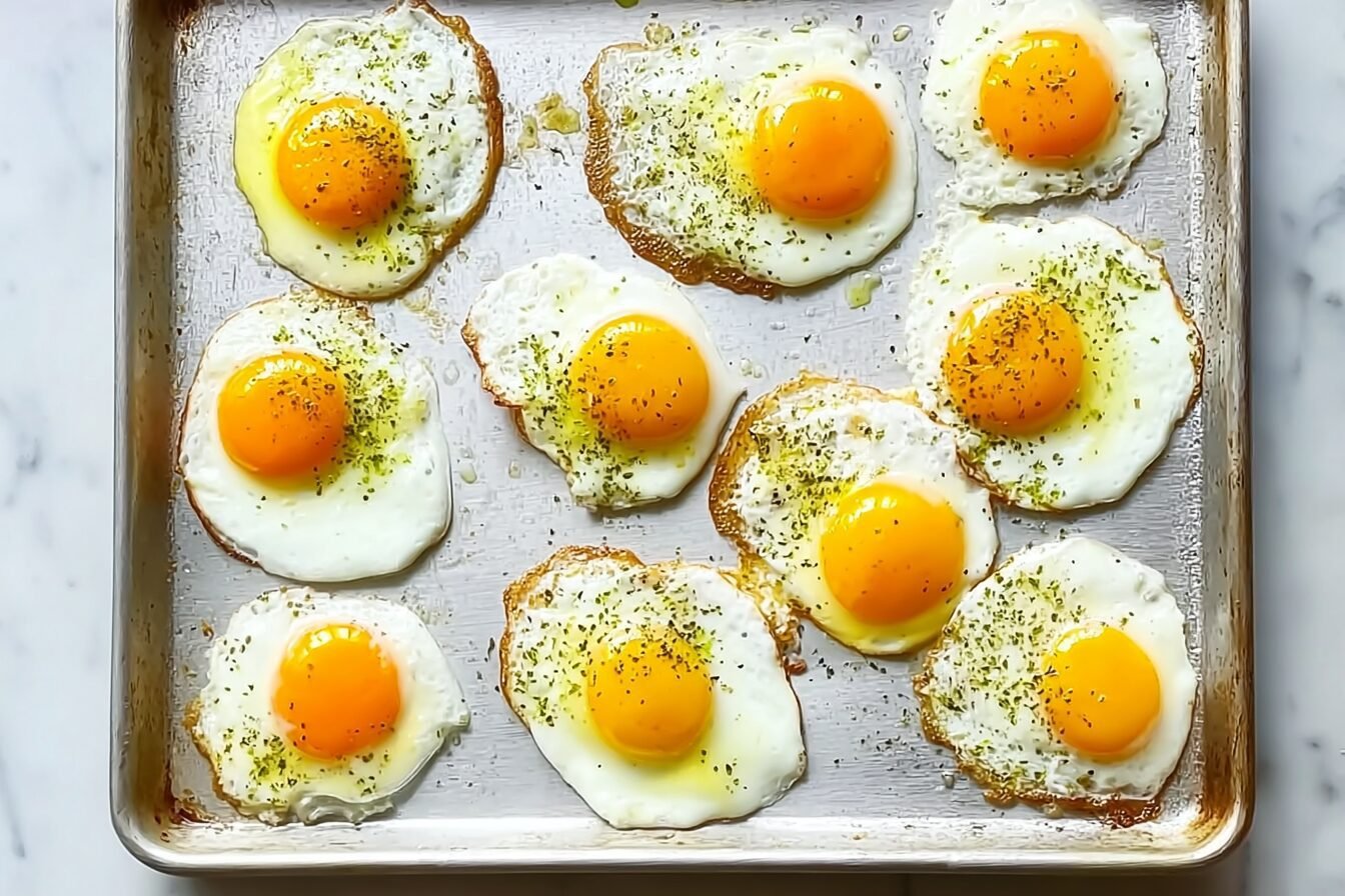 Sheet Pan Eggs Recipe For Easy, Flavorful Breakfasts 6 Sheet Pan Fried Eggs