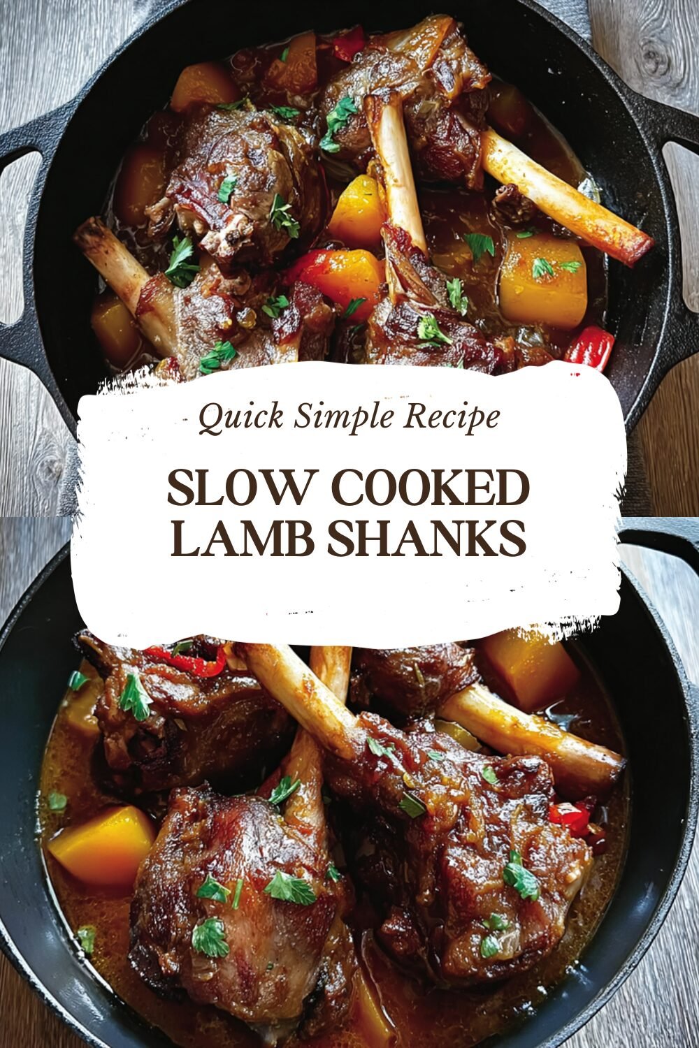 Slow Cooked Lamb Shanks