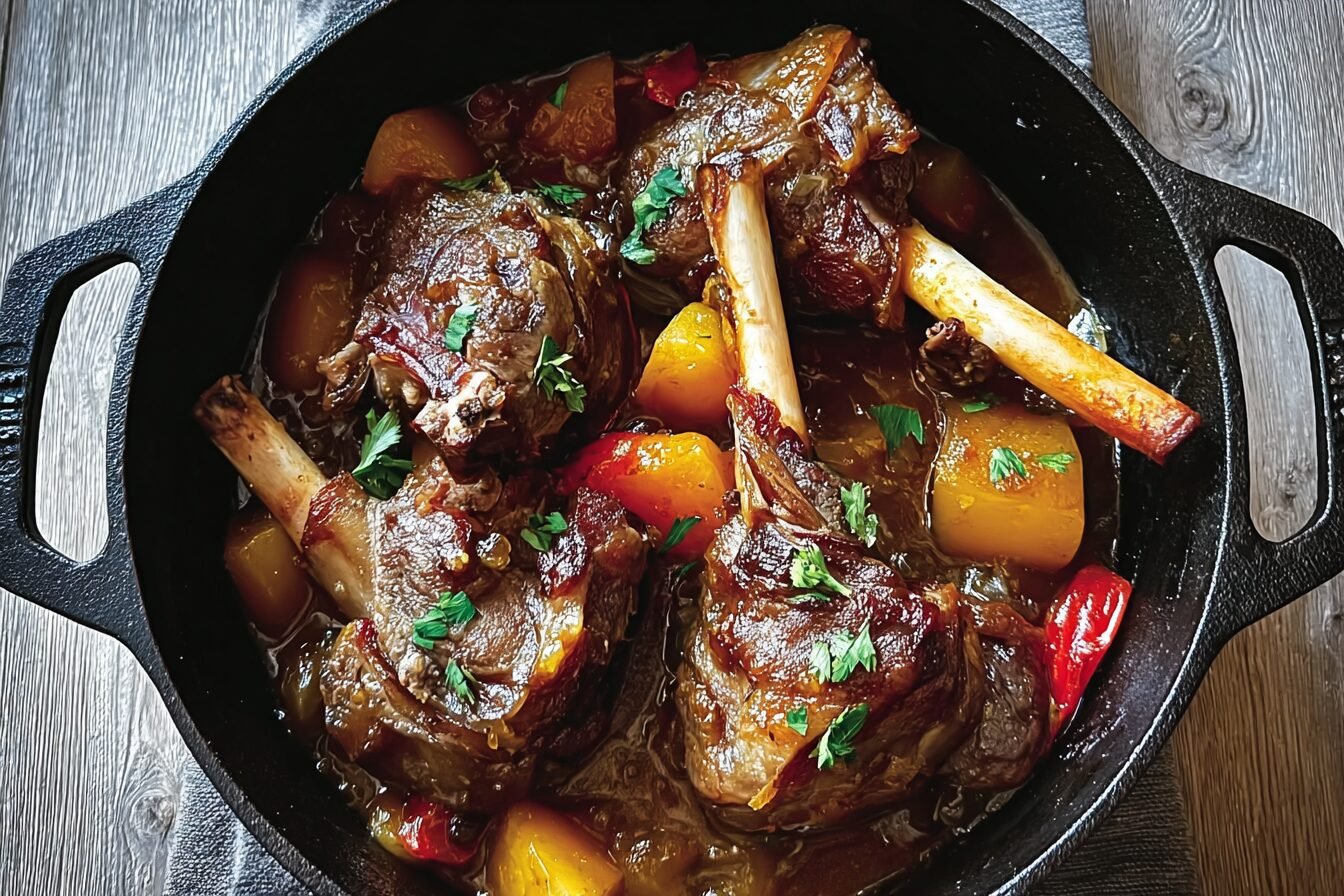 Slow Cooked Lamb Shanks
