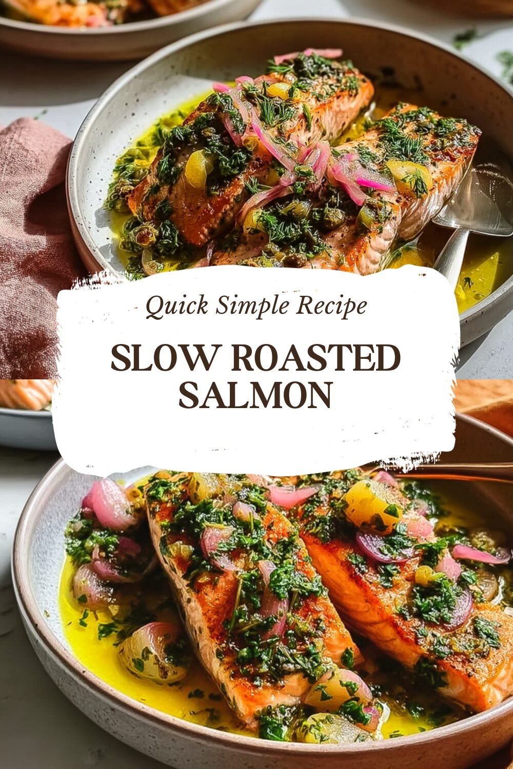 Slow Roasted Salmon With Fresh Herb Salsa Recipe 7 Slow Roasted Salmon