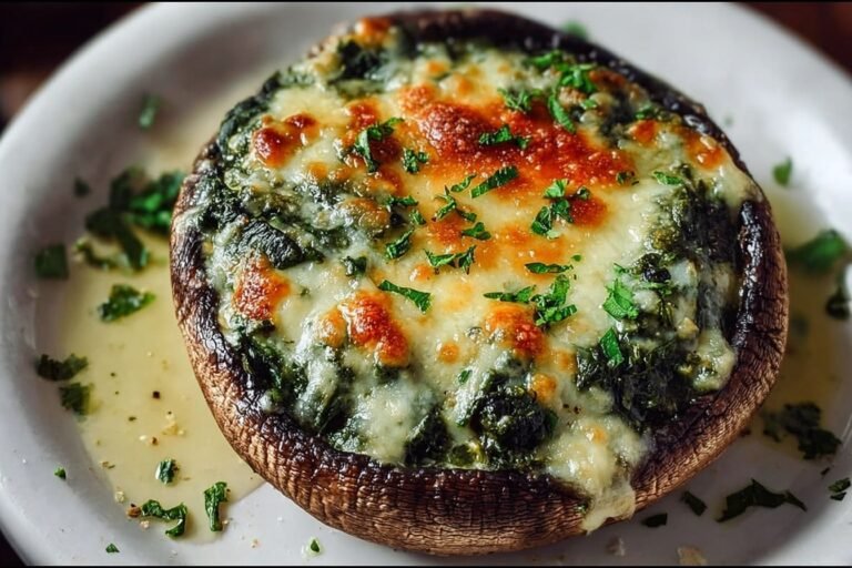 Spinach And Cheese Stuffed Portobello Mushroom 15.Png