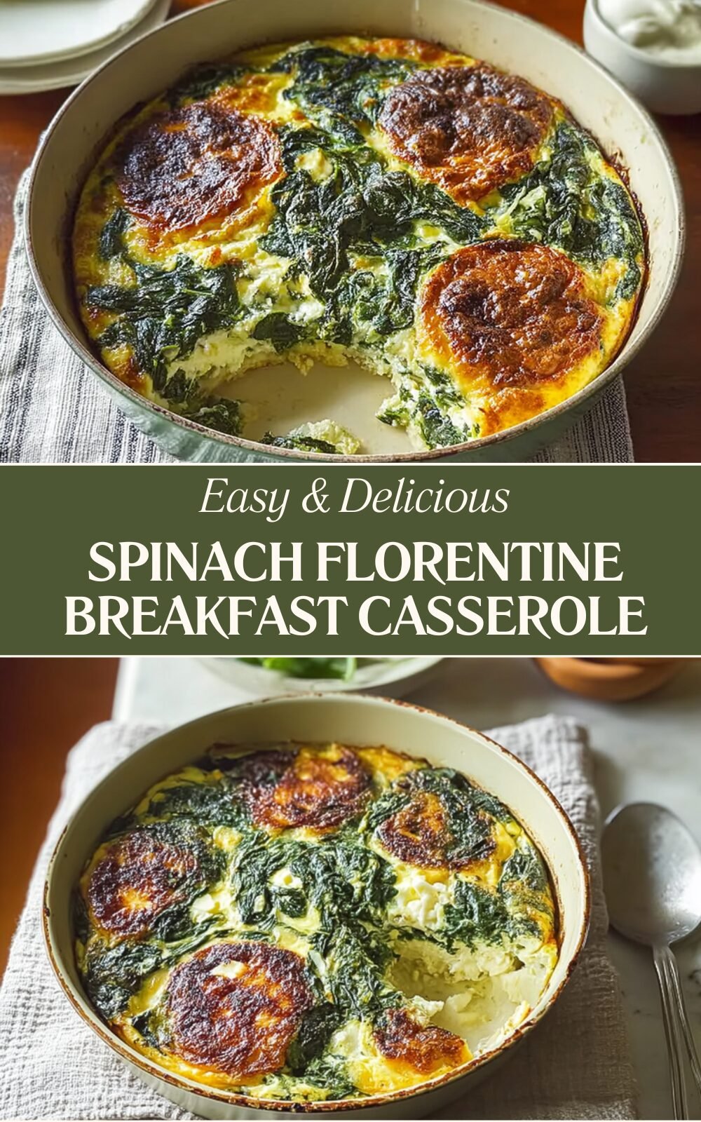 Spinach Florentine Breakfast Casserole