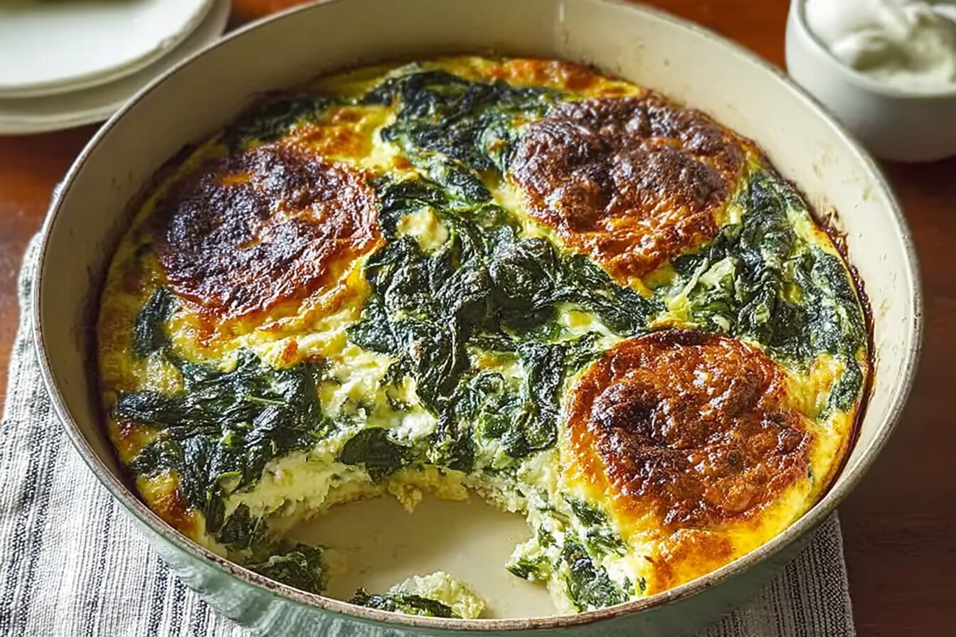 Spinach Florentine Breakfast Casserole
