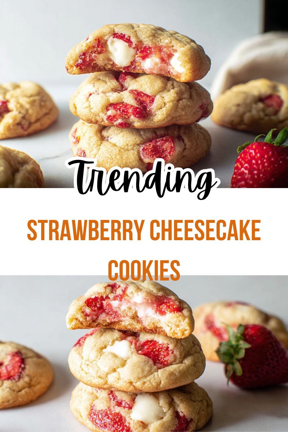 Strawberry Cheesecake Cookies